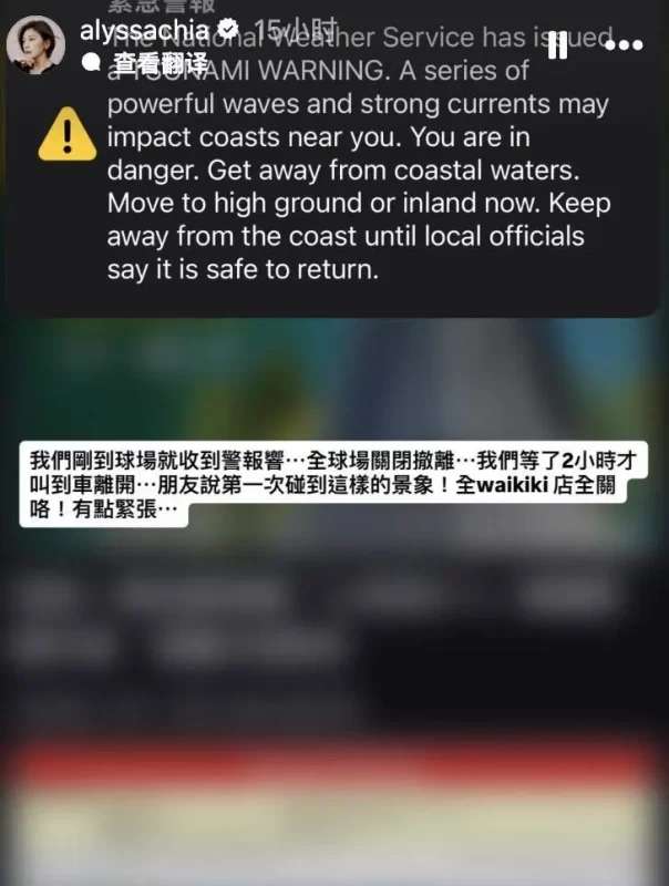 图片[2]-贾静雯携三个女儿赴夏威夷度假，遭遇海啸警报，她感慨道：“仿佛置身于逃难之中。”-创优资源分享网