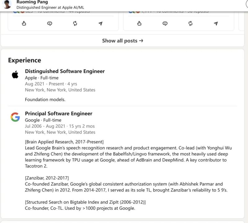图片[3]-硅谷顶尖华人人才！年薪达2亿美元，与足球巨星C罗比肩！Facebook高薪聘请AI杰出专家庞若鸣-创优资源分享网