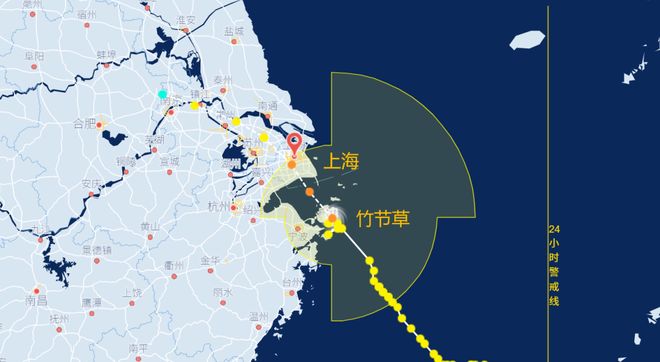 台风“竹节草”可能在上海再度登陆。-同恩资源分享网