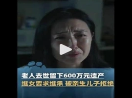 600万遗产案，继女与亲生子争产，继女与母共得137万，家庭纠纷升级。-同恩资源分享网